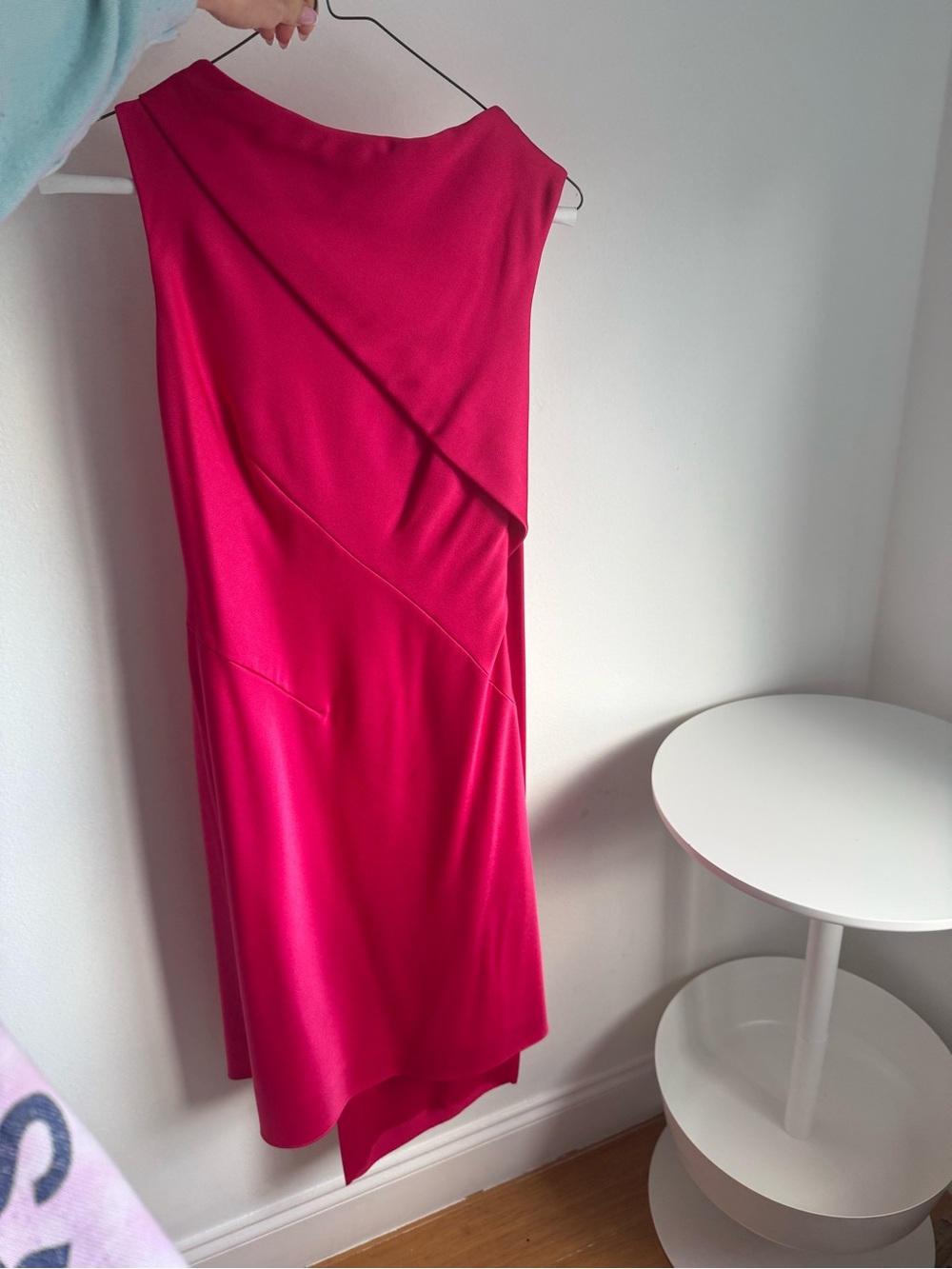 Karen Millen Fuchsia Sleeveless Sheath Midi Dress
